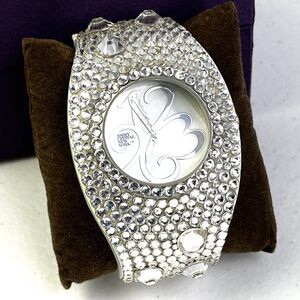 Jimmy Crystal New York Cuff Watch Women’s White Swarovski Crystal WJ546